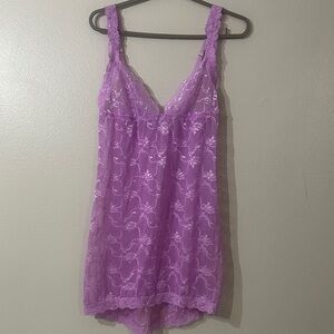 Vintage purple Bare luxury cheer lace lingerie Sz small
